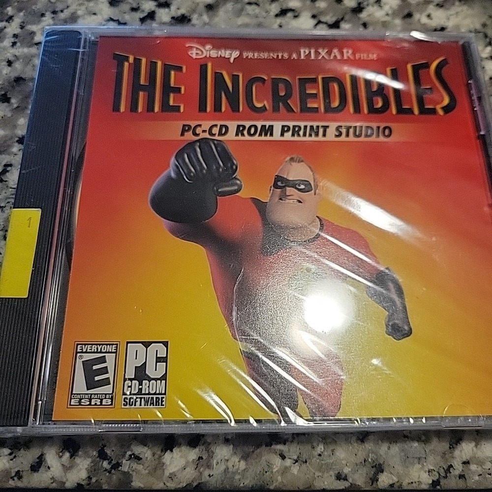 Disney The Incredibles PC-CD ROM Print Studio CD‎ Software Disc Brand New Sealed